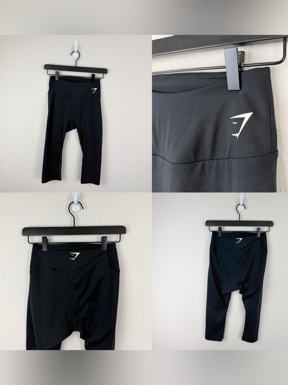 •GYMSHARK• Black Capris Buttery Soft Black Size Small